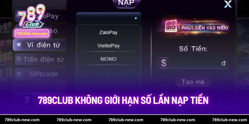 789club không giới hạn số lần nạp tiền